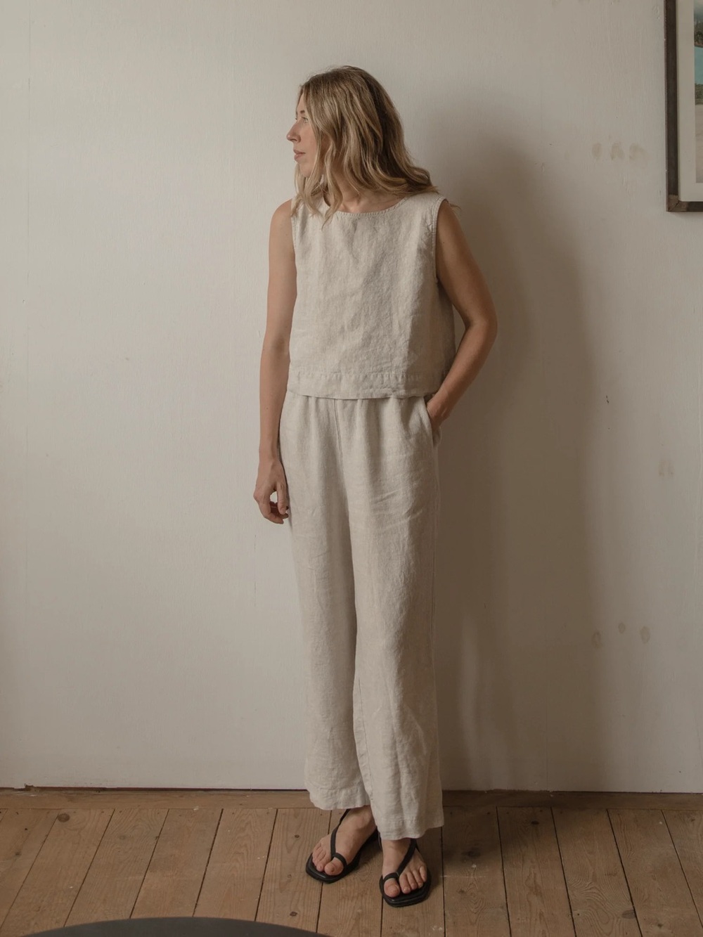 Gillian Stevens Finley Top ~ Oatmeal - Picture 4 of 10